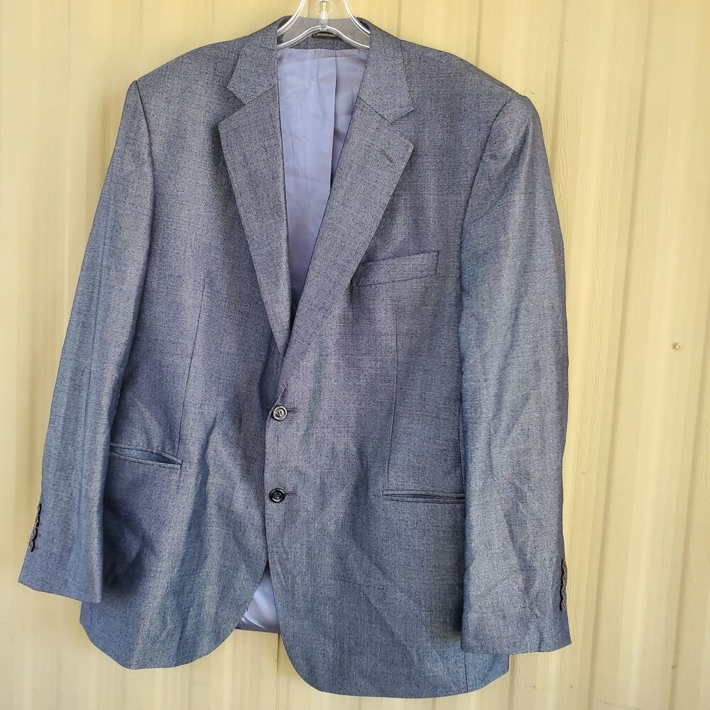Vitale Barberis Canonico Blazer Jacket Size 58 Lana/Seda